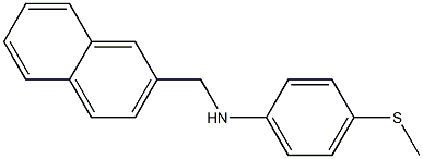 4-(methylsulfanyl)-N-(naphthalen-2-ylmethyl)aniline 结构式