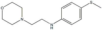 4-(methylsulfanyl)-N-[2-(morpholin-4-yl)ethyl]aniline 结构式