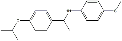 4-(methylsulfanyl)-N-{1-[4-(propan-2-yloxy)phenyl]ethyl}aniline 结构式