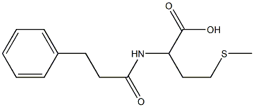 4-(methylthio)-2-[(3-phenylpropanoyl)amino]butanoic acid 结构式