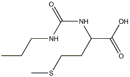 4-(methylthio)-2-{[(propylamino)carbonyl]amino}butanoic acid 结构式