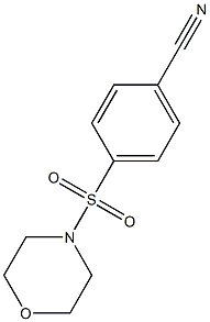 4-(morpholine-4-sulfonyl)benzonitrile 结构式