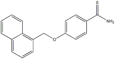 4-(naphthalen-1-ylmethoxy)benzene-1-carbothioamide 结构式