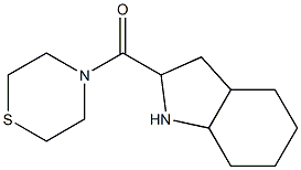 4-(octahydro-1H-indol-2-ylcarbonyl)thiomorpholine 结构式