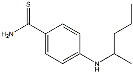 4-(pentan-2-ylamino)benzene-1-carbothioamide 结构式