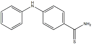 4-(phenylamino)benzene-1-carbothioamide 结构式