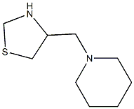 4-(piperidin-1-ylmethyl)-1,3-thiazolidine 结构式