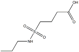 4-(propylsulfamoyl)butanoic acid 结构式