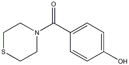 4-(thiomorpholin-4-ylcarbonyl)phenol 结构式