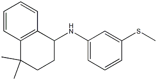 4,4-dimethyl-N-[3-(methylsulfanyl)phenyl]-1,2,3,4-tetrahydronaphthalen-1-amine 结构式