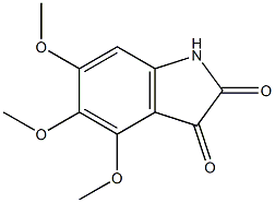 4,5,6-trimethoxy-1H-indole-2,3-dione 结构式