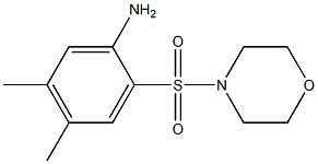 4,5-dimethyl-2-(morpholine-4-sulfonyl)aniline 结构式