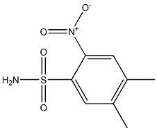4,5-dimethyl-2-nitrobenzene-1-sulfonamide 结构式