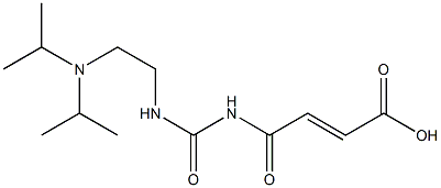 4-[({2-[bis(propan-2-yl)amino]ethyl}carbamoyl)amino]-4-oxobut-2-enoic acid 结构式