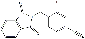 4-[(1,3-dioxo-1,3-dihydro-2H-isoindol-2-yl)methyl]-3-fluorobenzonitrile 结构式