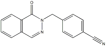 4-[(1-oxophthalazin-2(1H)-yl)methyl]benzonitrile 结构式