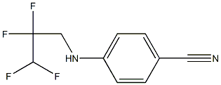 4-[(2,2,3,3-tetrafluoropropyl)amino]benzonitrile 结构式