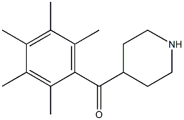 4-[(2,3,4,5,6-pentamethylphenyl)carbonyl]piperidine 结构式