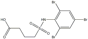 4-[(2,4,6-tribromophenyl)sulfamoyl]butanoic acid 结构式