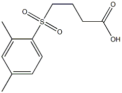 4-[(2,4-dimethylbenzene)sulfonyl]butanoic acid 结构式