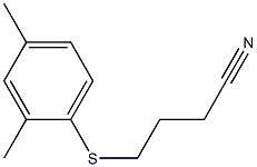 4-[(2,4-dimethylphenyl)sulfanyl]butanenitrile 结构式