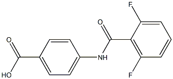 4-[(2,6-difluorobenzene)amido]benzoic acid 结构式
