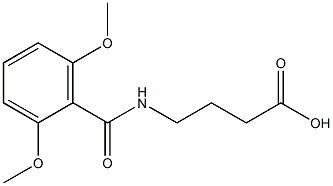 4-[(2,6-dimethoxyphenyl)formamido]butanoic acid 结构式