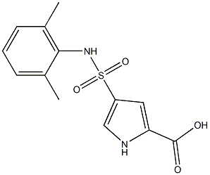4-[(2,6-dimethylphenyl)sulfamoyl]-1H-pyrrole-2-carboxylic acid 结构式