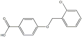 4-[(2-chlorophenyl)methoxy]benzoic acid 结构式