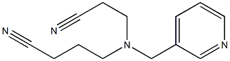 4-[(2-cyanoethyl)(pyridin-3-ylmethyl)amino]butanenitrile 结构式