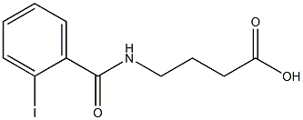 4-[(2-iodobenzoyl)amino]butanoic acid 结构式