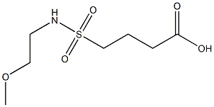 4-[(2-methoxyethyl)sulfamoyl]butanoic acid 结构式