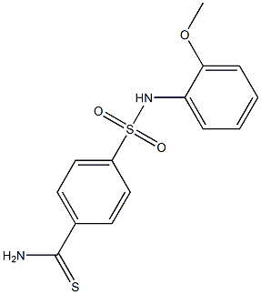 4-[(2-methoxyphenyl)sulfamoyl]benzene-1-carbothioamide 结构式