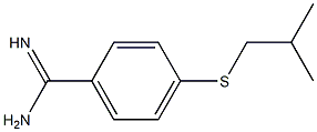 4-[(2-methylpropyl)sulfanyl]benzene-1-carboximidamide 结构式