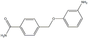 4-[(3-aminophenoxy)methyl]benzamide 结构式