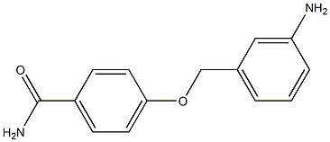 4-[(3-aminophenyl)methoxy]benzamide 结构式