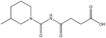 4-[(3-methylpiperidin-1-yl)carbonylamino]-4-oxobutanoic acid 结构式