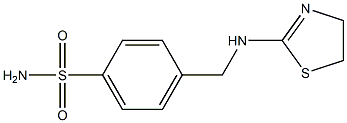 4-[(4,5-dihydro-1,3-thiazol-2-ylamino)methyl]benzene-1-sulfonamide 结构式