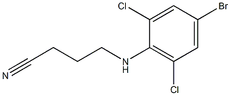 4-[(4-bromo-2,6-dichlorophenyl)amino]butanenitrile 结构式