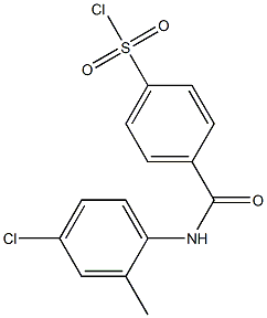 4-[(4-chloro-2-methylphenyl)carbamoyl]benzene-1-sulfonyl chloride 结构式