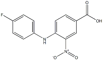 4-[(4-fluorophenyl)amino]-3-nitrobenzoic acid 结构式