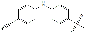 4-[(4-methanesulfonylphenyl)amino]benzonitrile 结构式