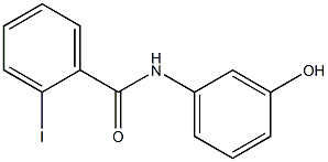 N-(3-hydroxyphenyl)-2-iodobenzamide 结构式