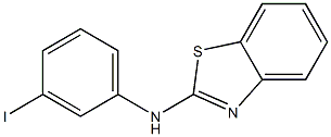 N-(3-iodophenyl)-1,3-benzothiazol-2-amine 结构式