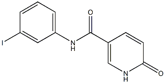 N-(3-iodophenyl)-6-oxo-1,6-dihydropyridine-3-carboxamide 结构式