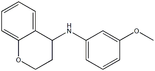 N-(3-methoxyphenyl)-3,4-dihydro-2H-1-benzopyran-4-amine 结构式
