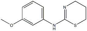 N-(3-methoxyphenyl)-5,6-dihydro-4H-1,3-thiazin-2-amine 结构式