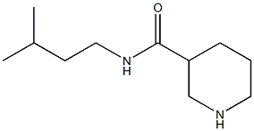 N-(3-methylbutyl)piperidine-3-carboxamide 结构式