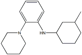 N-(3-methylcyclohexyl)-2-(piperidin-1-yl)aniline 结构式