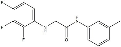 N-(3-methylphenyl)-2-[(2,3,4-trifluorophenyl)amino]acetamide 结构式